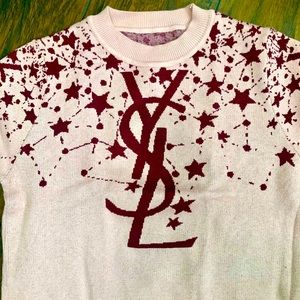 Pink knitted sweater